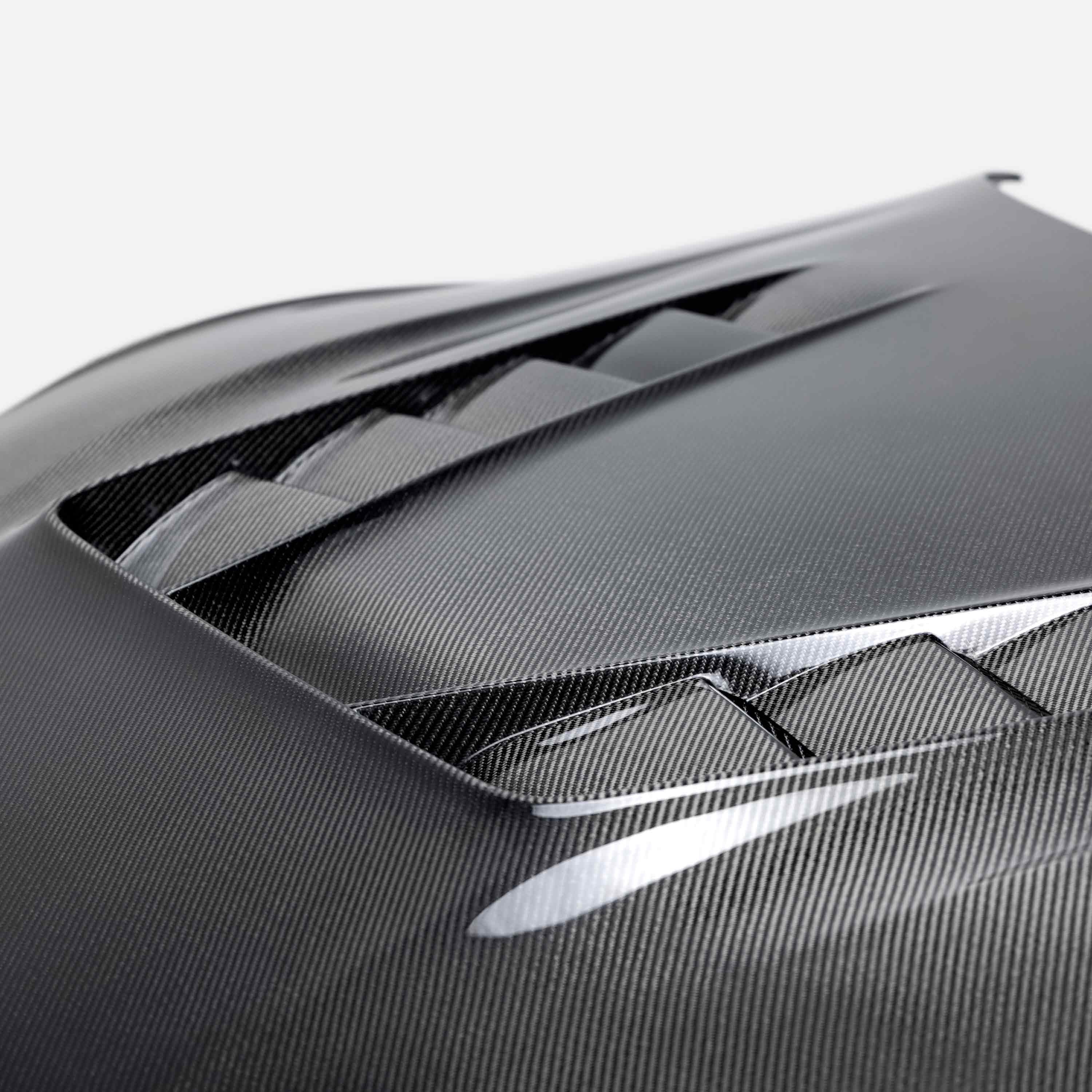 TV-style double sided carbon fiber hood for 2020-2024 Toyota GR Supra