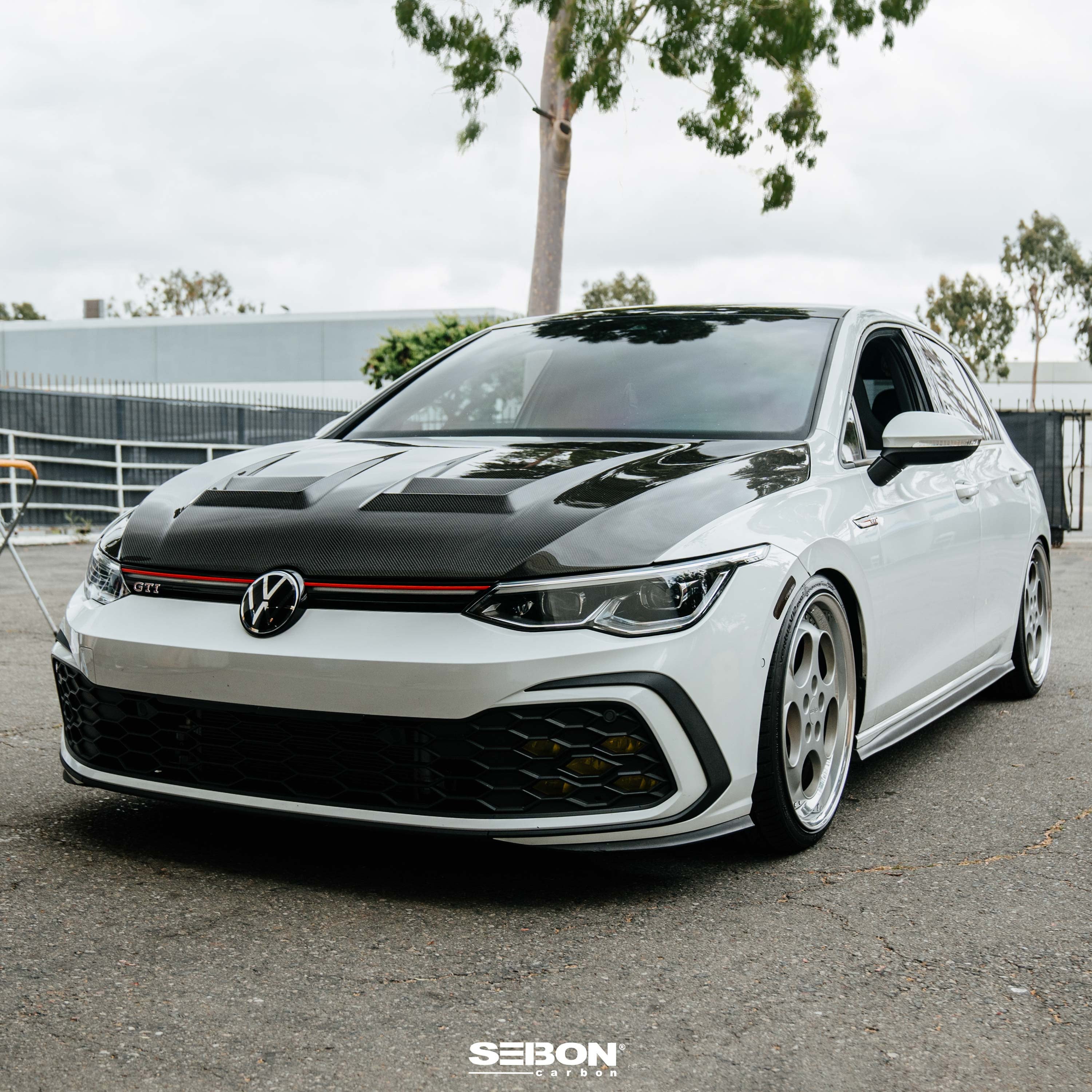 DV-style carbon fiber hood for 2022 VW Golf MK8