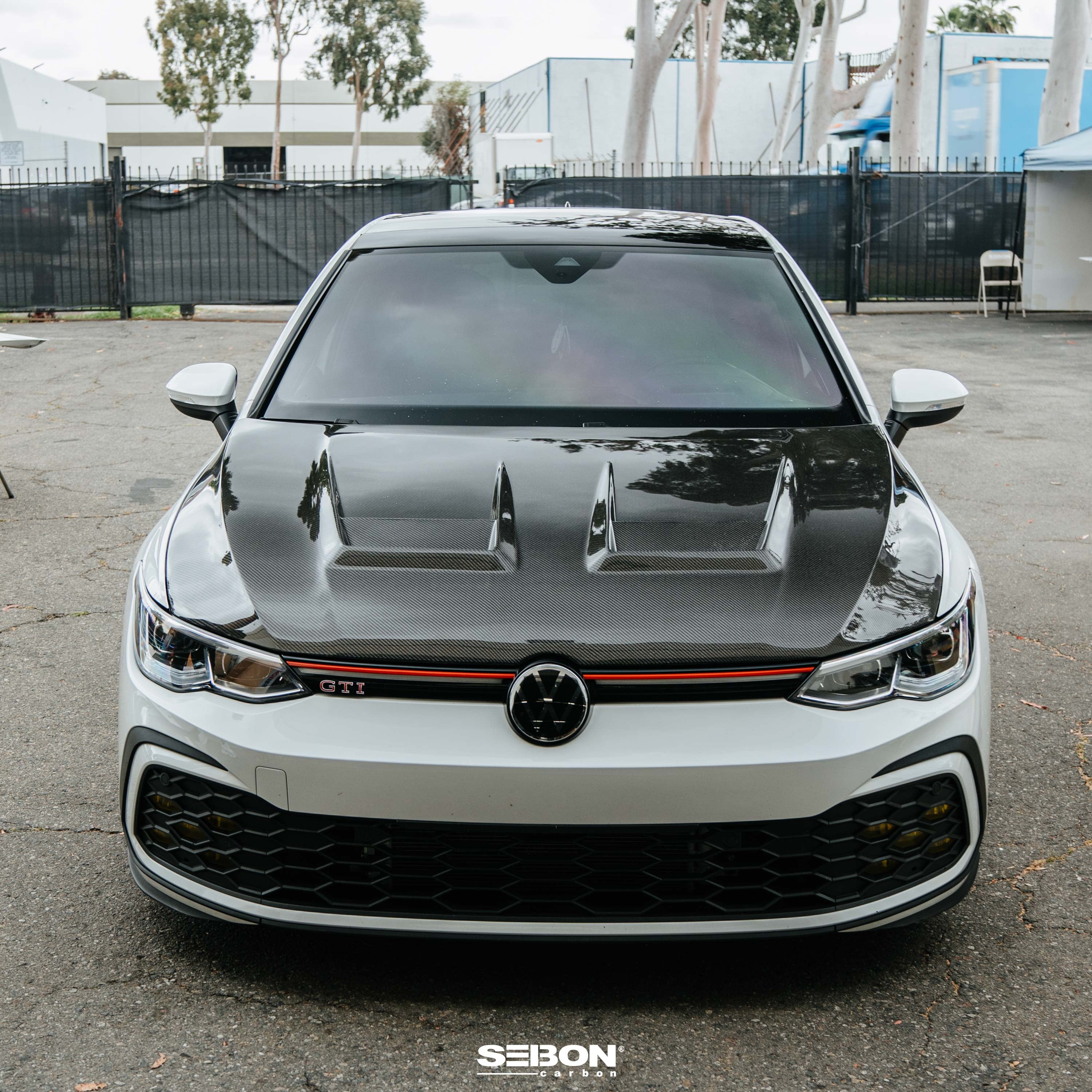 DV-style carbon fiber hood for 2022 VW Golf MK8