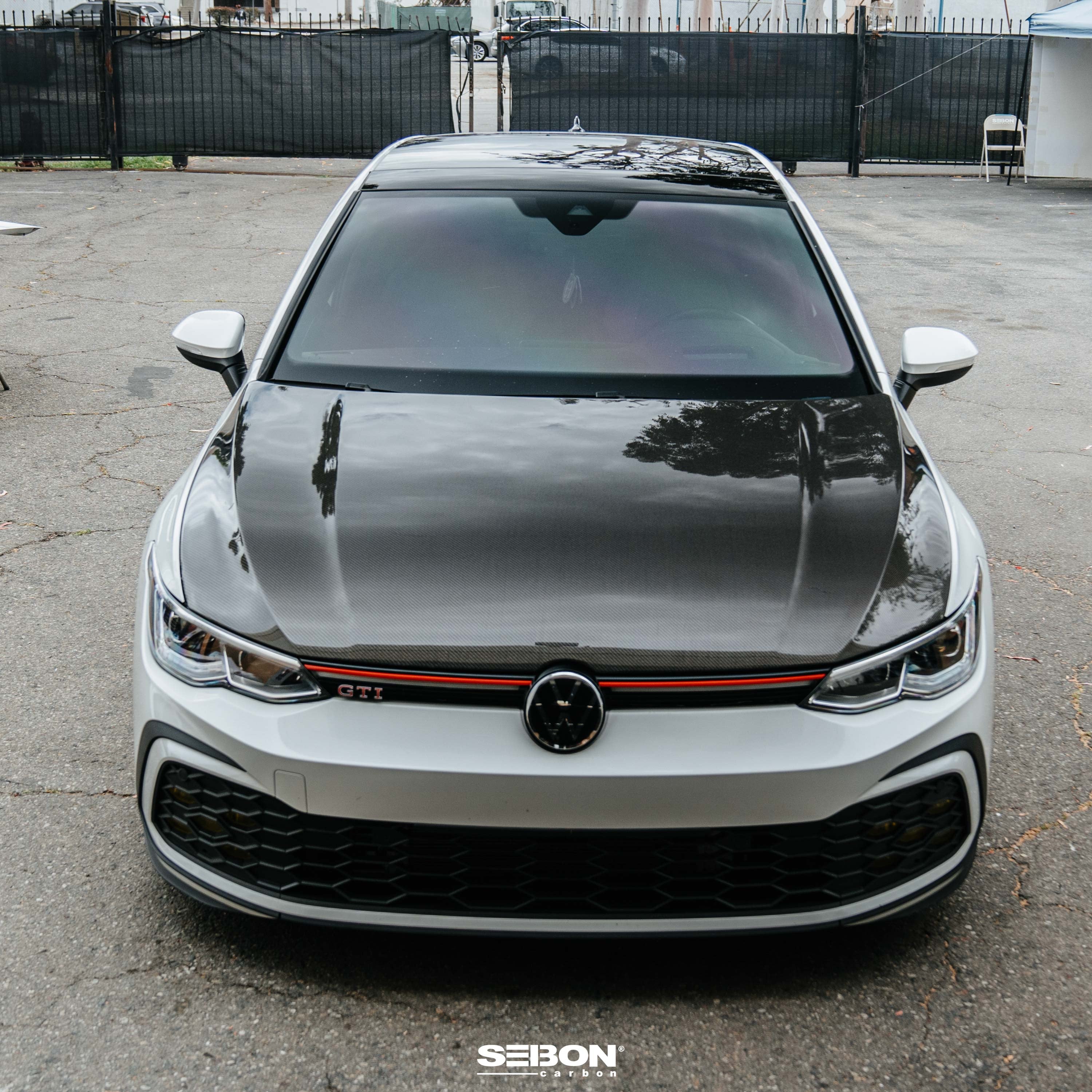 OEM-style carbon fiber hood for 2022 VW Golf MK8