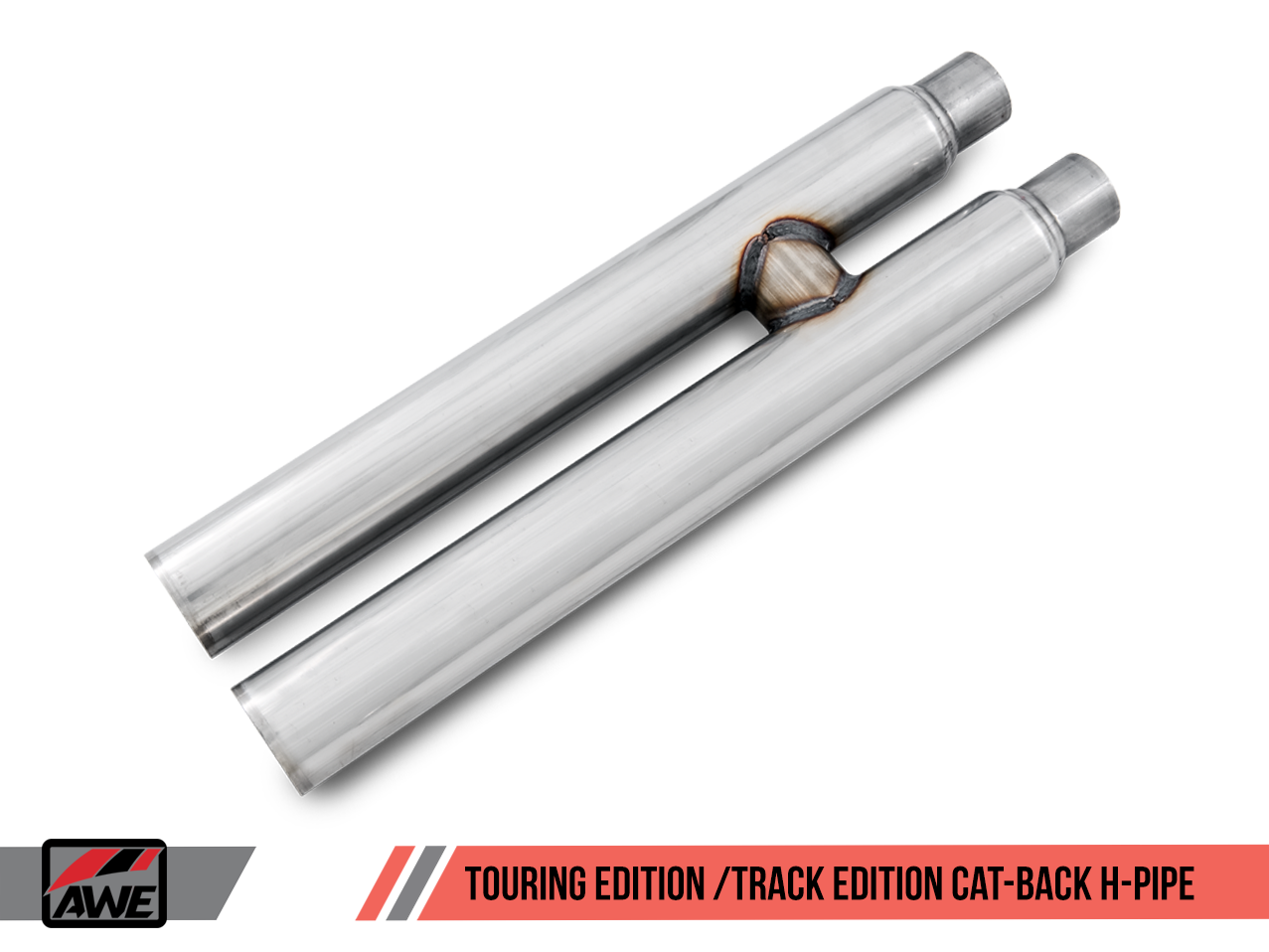 AWE Touring Edition Cat-back Exhaust for S550 Mustang GT - Chrome Silver Tips