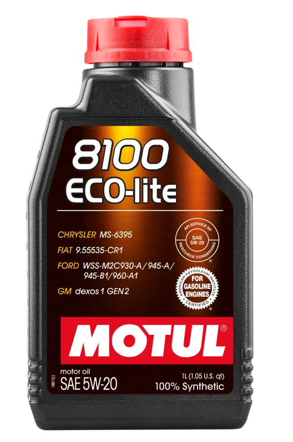 8100 ECO-LITE 5W20 Synthetic High Performance Engine Oil (1 LITER)