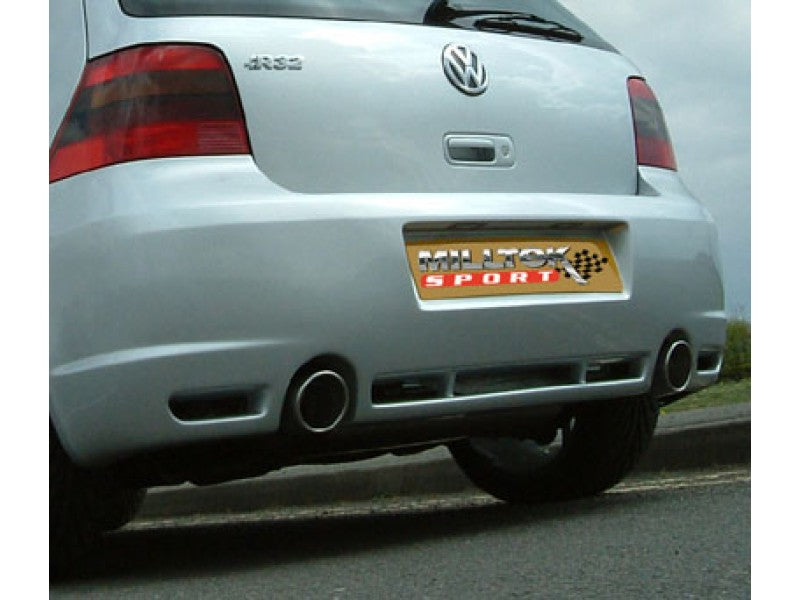 Milltek Non Resonated Cat Back Exhaust - GT100 Tips - MK4 Golf R32