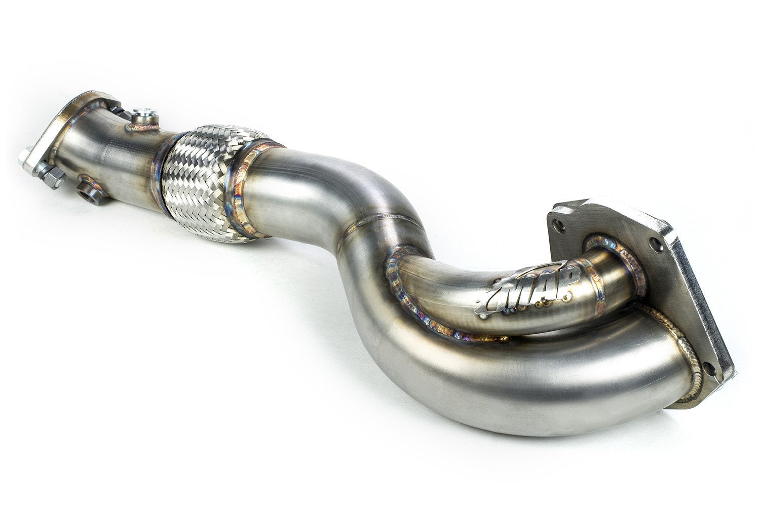 MAP O2 Eliminator Downpipe | 2008-2015 Mitsubishi Evo X (EVOX-O2E) - Modern Automotive Performance
 - 1