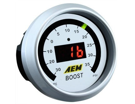 AEM 52mm Boost Digital Gauge -30-35psi