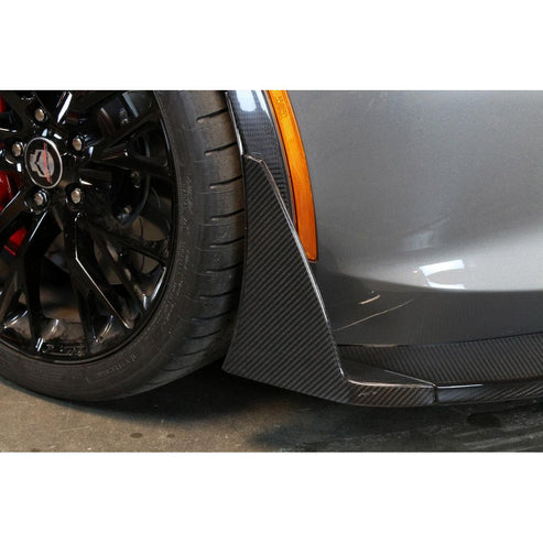 CARBON FIBER Front Canards/ Bumper Spats ( For APR C7 ZO6 Airdam Only) Chevrolet - 0