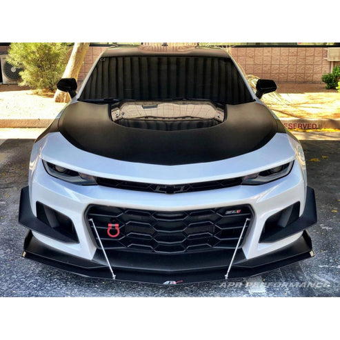 CARBON FIBER Wind Splitter With Rods Chevrolet/ Camaro ZL1 1LE 2017-19 - 0