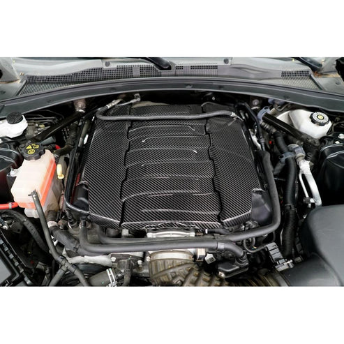 CARBON FIBER Engine Cover Package Camaro Chevrolet Camaro SS 2016-UP - 0