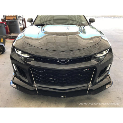 CARBON FIBER Wind Splitter With Rods Chevrolet/ Camaro ZL1 2017-Up - 0