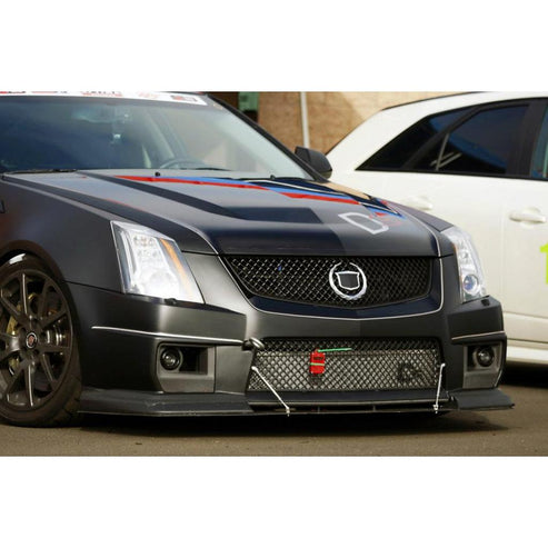 CARBON FIBER Wind Splitter With Rods Cadillac CTS-V 2008-15