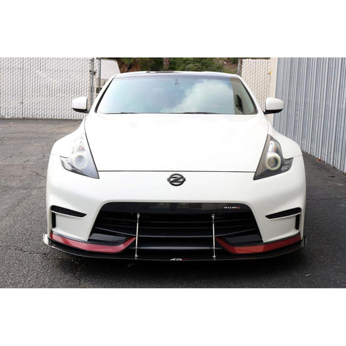 CARBON FIBER Wind Splitter With Rods Nissan/370Z Nizmo 2015-Up - 0