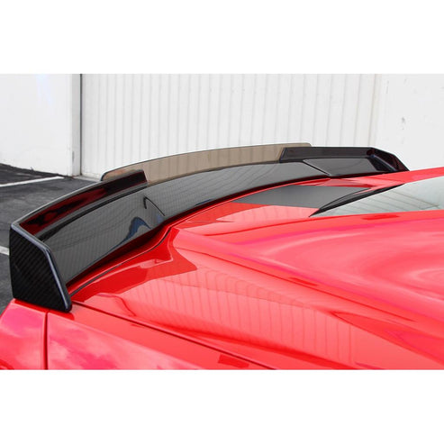 CARBON FIBER Rear Spoiler Version II Track Pack W/O Wickerbill Chevrolet/C7 Corv