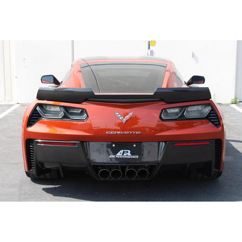 CARBON FIBER Rear Spoiler Track Pack W/O APR Wickerbill Chevrolet/C7 Z06 Corvett