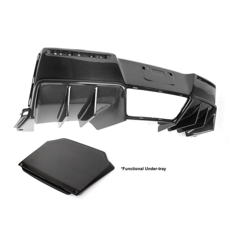 CARBON FIBER Rear Diffuser With Undertray Chevrolet Corvette C7 Ver. II 2014-UP