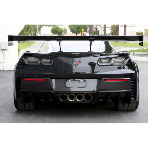 CARBON FIBER GTC-500 Corvette/ C7 Z06/Grand Sport Chassis Mount Wing 74" 2014- U - 0