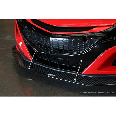 CARBON FIBER Wind Splitter With Rods Acura NSX 2016-UP