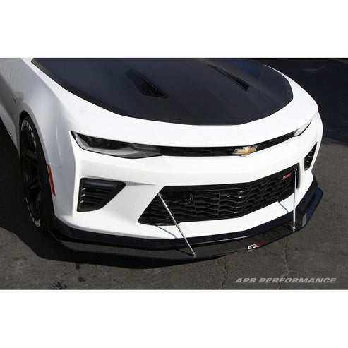 CARBON FIBER Wind Splitter With Rods Chevrolet/ Camaro SS 1LE 2016-UP - 0