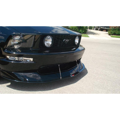 CARBON FIBER Wind Splitter With Rods Mustang W/ CDC Aggressive Chin 2005-09 - 0