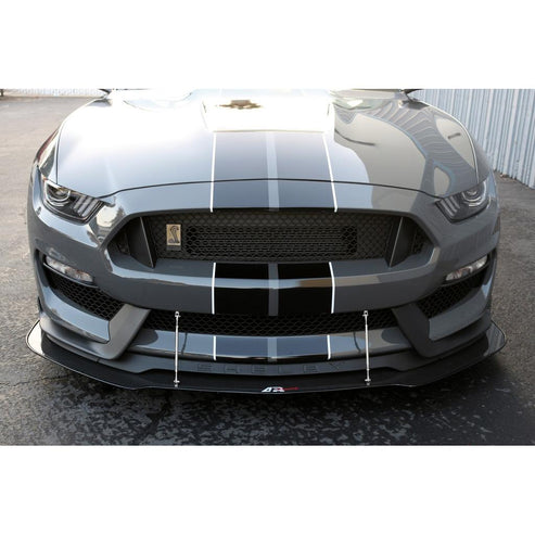 CARBON FIBER Wind Splitter With Rods Shelby Mustang GT350 2018-Up - 0