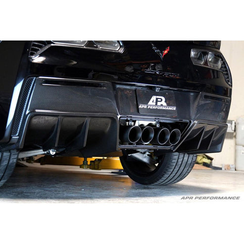 CARBON FIBER Rear Diffuser With Undertray Chevrolet Corvette C7 Ver. II 2014-UP