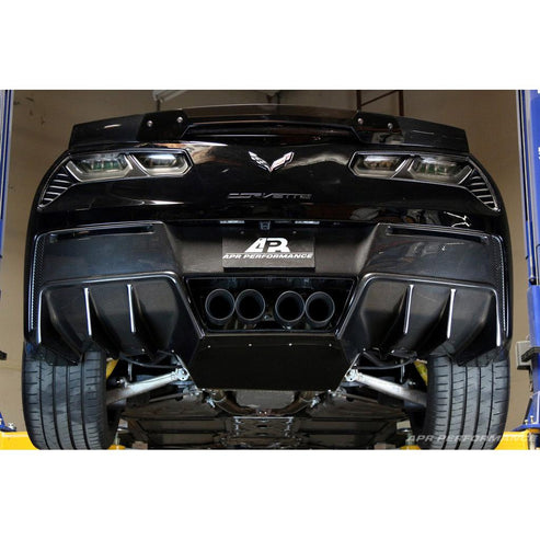 CARBON FIBER Rear Diffuser Without Undertray Chevrolet Corvette C7 Ver. II 2014-