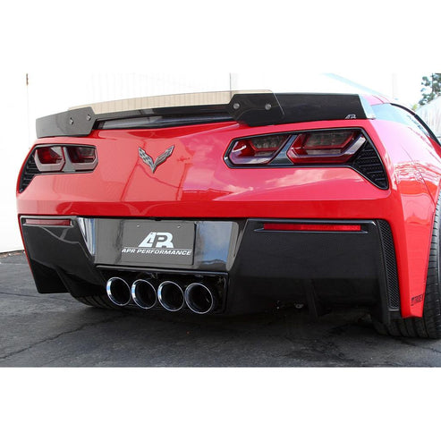 CARBON FIBER Rear Spoiler Version II Track Pack W/O Wickerbill Chevrolet/C7 Corv - 0