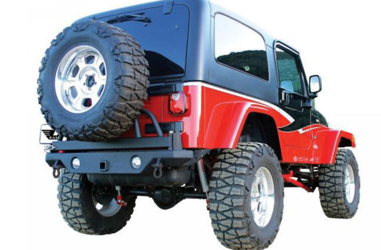 Rampage 1987-1995 Jeep Wrangler(YJ) Recovery Bumper Rear - Black