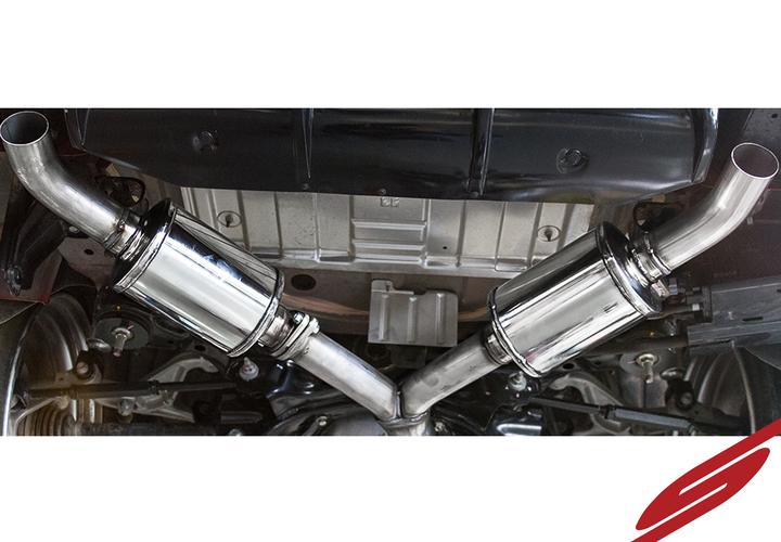 STILLEN CAT BACK EXHAUST 17-18 INFINITI Q60 V6TT W/ BURNT TIPS