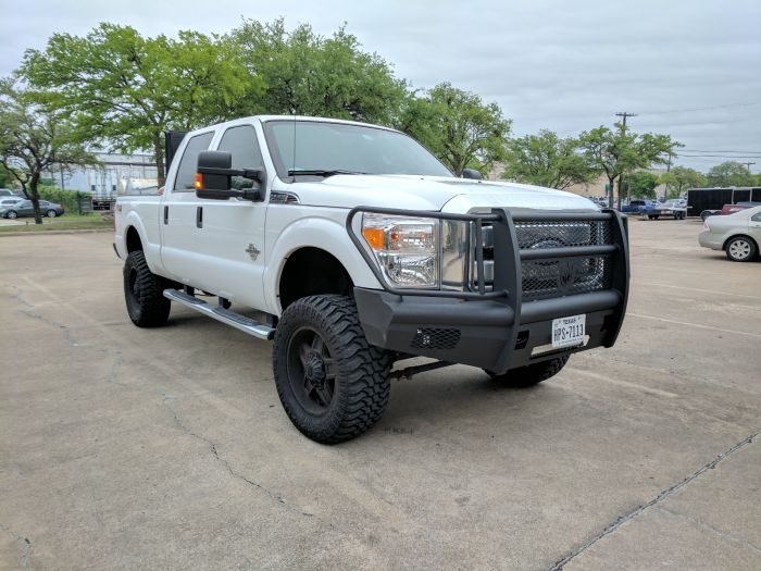 Road Armor 11-16 Ford F-250 Vaquero Front Bumper Full Guard - Tex Blk - 0