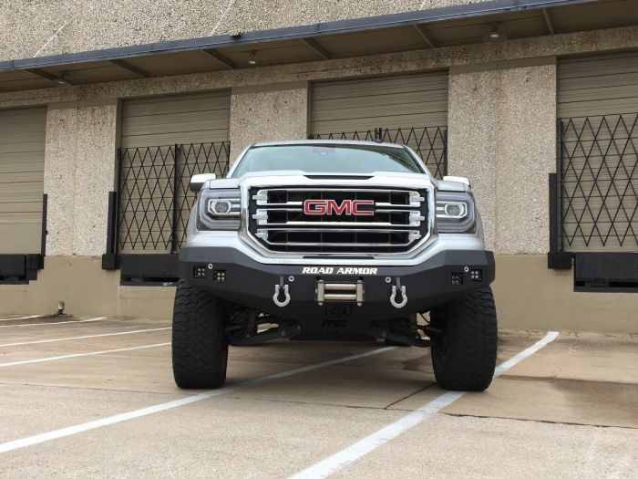 Road Armor 16-18 GMC 1500 Stealth Front Winch Bumper - Tex Blk - 0