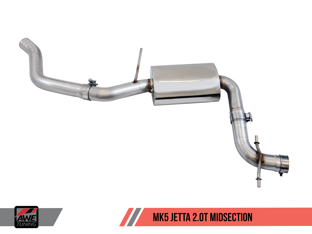 AWE Touring Edition Exhaust for MK5 Jetta 2.0T - GLI - Polished Silver Tips