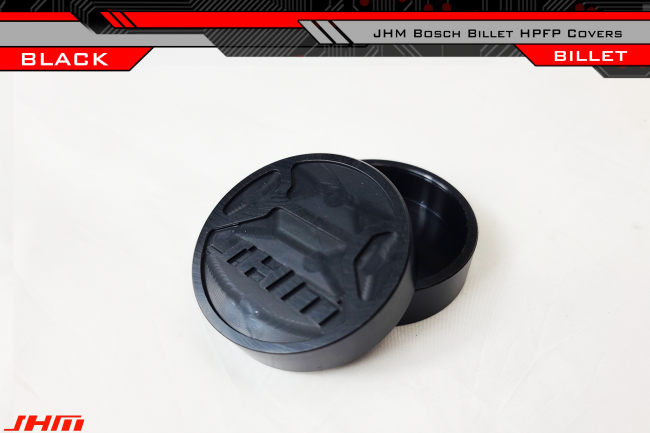 HPFP Fuel Pump Cover - Billet Aluminum for Bosch (JHM) BLACK for Audi B8-B8.5 RS4-RS5-S4-S5-Q5-SQ5, C6-A6, C7-C7.5 A6-A7-S6-S7-RS7, D4 A8-S8 and 4L Q7 3.0T-4.0T-4.2L - 0