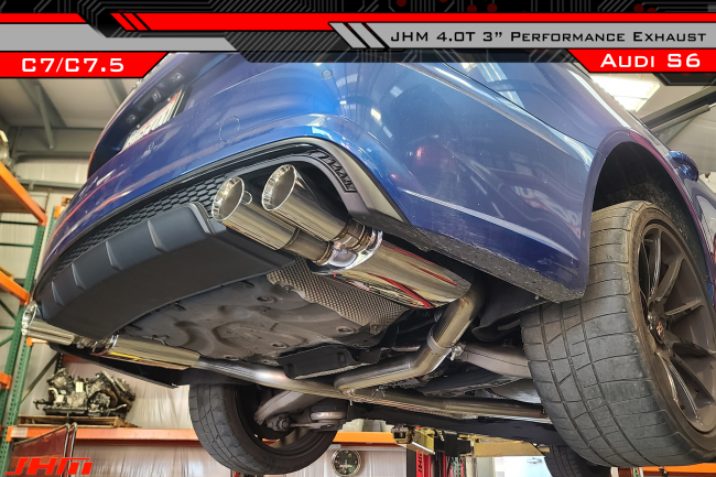 Exhaust - 3" Performance Cat-back (RACE) - Valved - (JHM) for C7-S6 4.0T