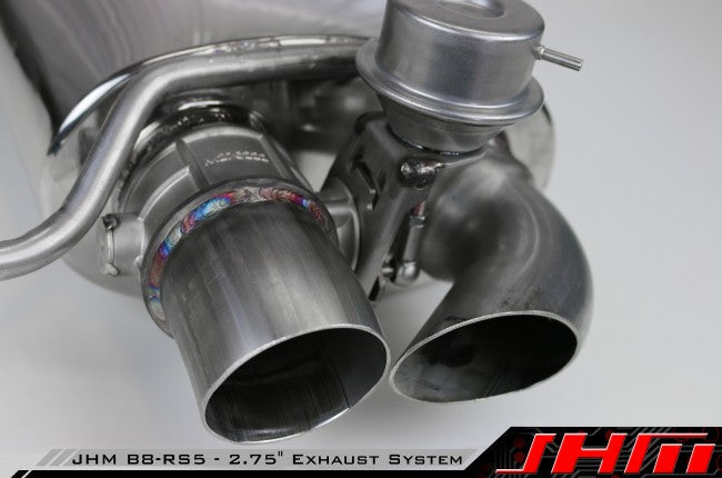 Exhaust - Full - 2.75" Performance Exhaust - Valved - Downpipes and Cat-Back (JHM) for B8-RS5 4.2L