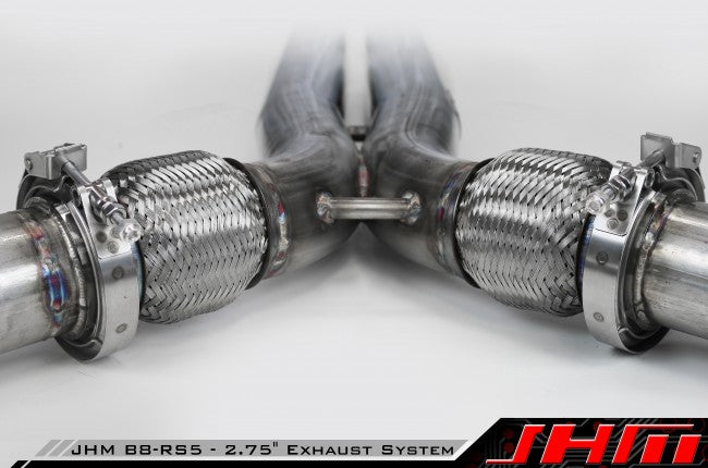 Exhaust - 2.75" Performance Downpipe and X-Pipe Combo (JHM) for B8-RS5 4.2L