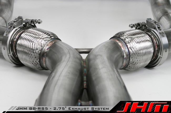 Exhaust - 2.75" Performance Downpipe and X-Pipe Combo (JHM) for B8-RS5 4.2L