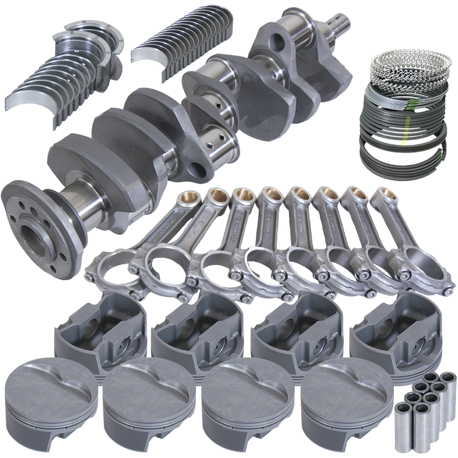 Eagle Chevy Pro Street 383 Rotating Assembly 4140 Crankshaft w/ 4340 I Beam Rods & Flat Top Pistons