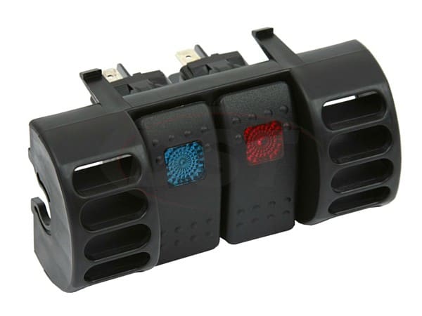 Daystar 1984-2001 Jeep Cherokee XJ 2WD/4WD - Air Vent Switch Panel (Includes Blue & Red Switches)