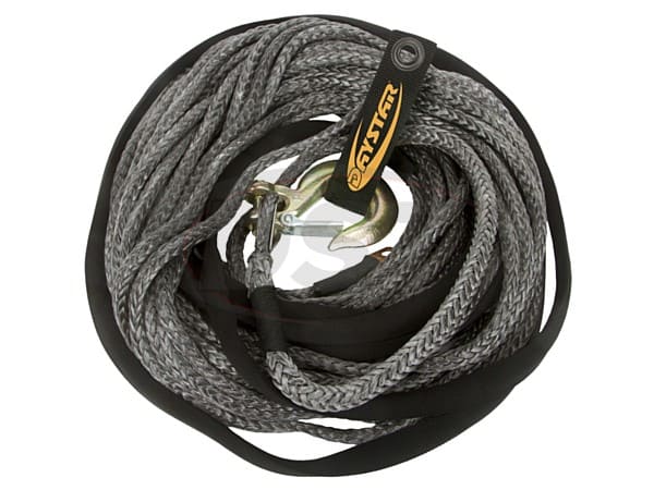 Daystar 80 Foot Winch Rope W/Loop End 3/8 x 80 Foot Black