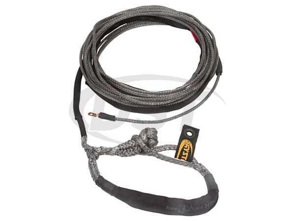 Daystar 80 Foot Winch Rope W/Shackle End 3/8 x 80 Foot Black