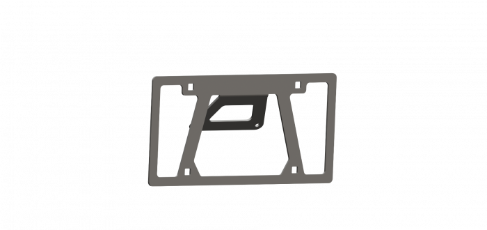 Road Armor Universal Front License Plate Mount- Tex Blk