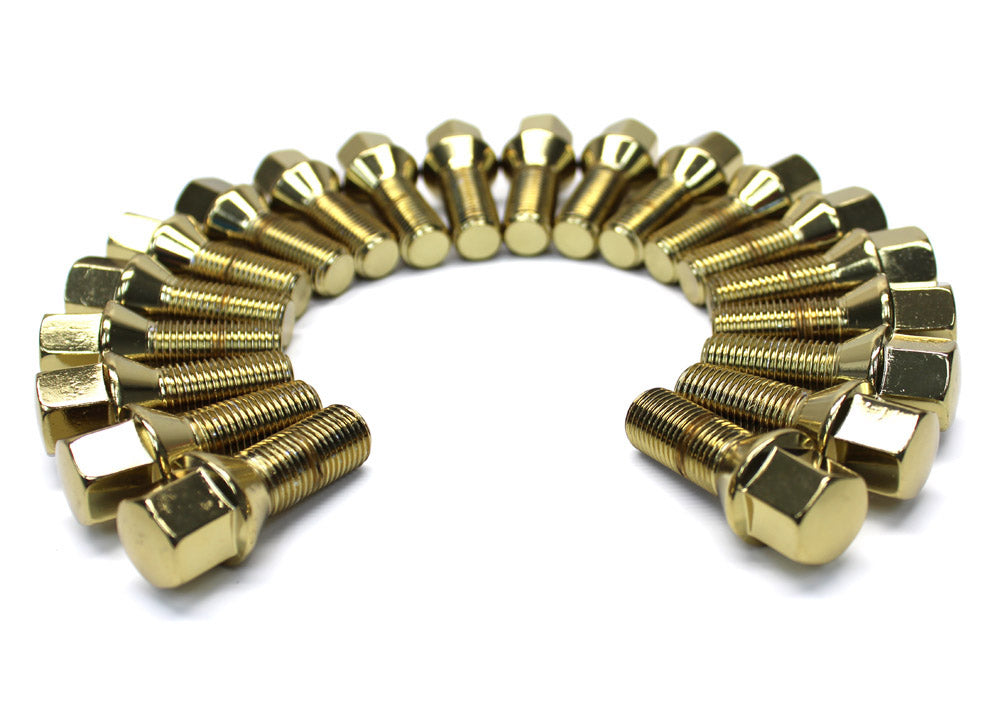 Lug Bolt Cone Seat 14x1.5 - (Full set of 20) - Gold