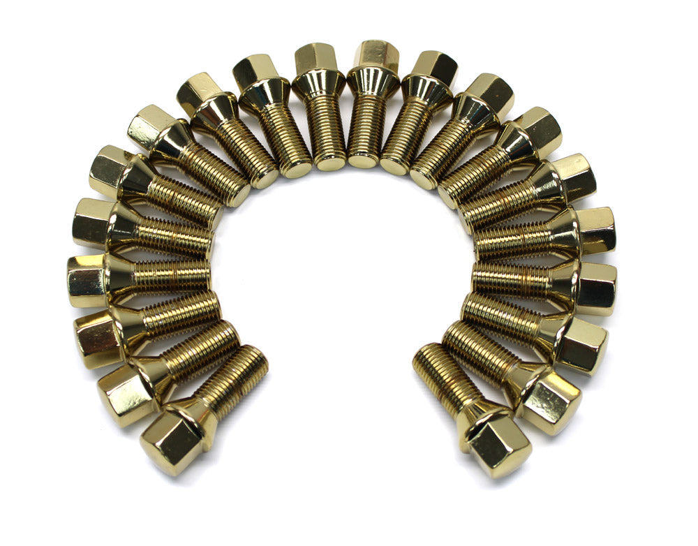 Lug Bolt Cone Seat 14x1.5 - (Full set of 20) - Gold - 0