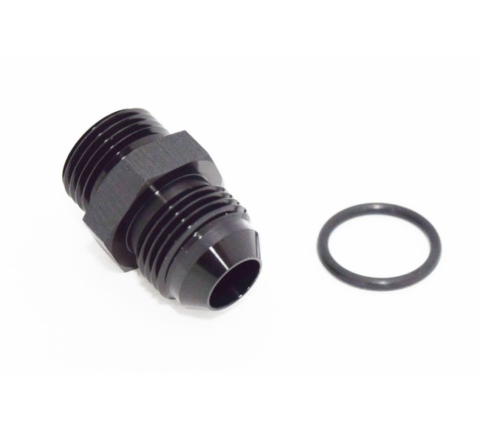 BTR AN FITTINGS - AN TO ORB ADAPTER - 8 ORB TO -8AN - BLACK - ADPT-02-006