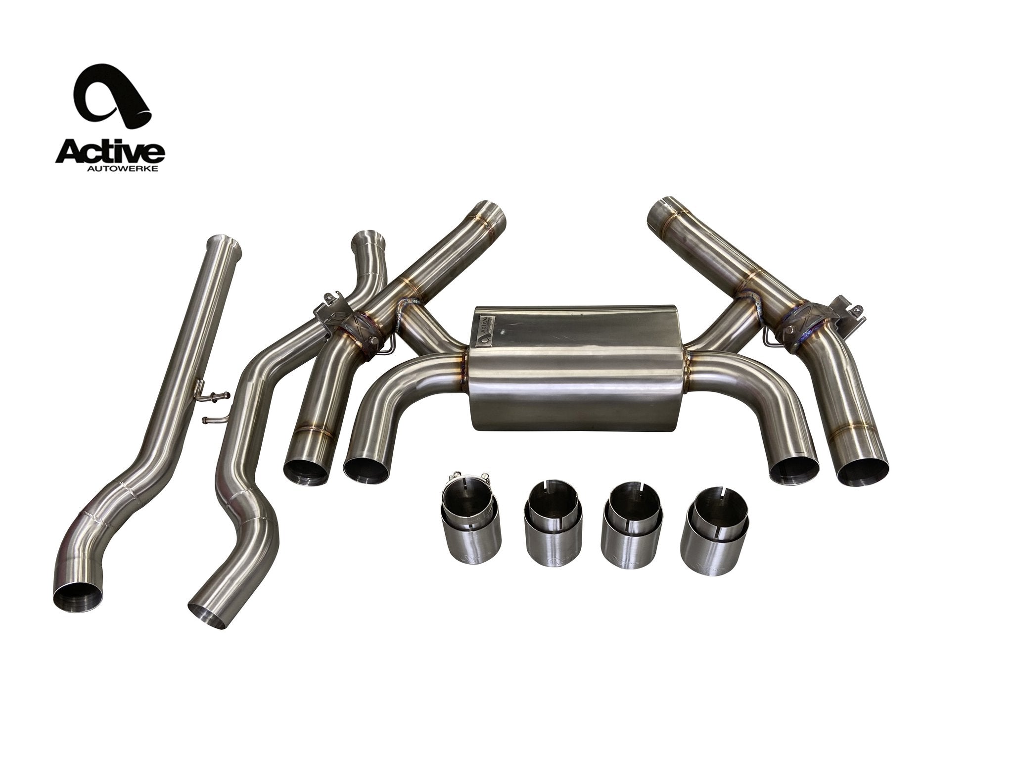 F87 M2C VALVED REAR AXLE-BACK EXHAUST