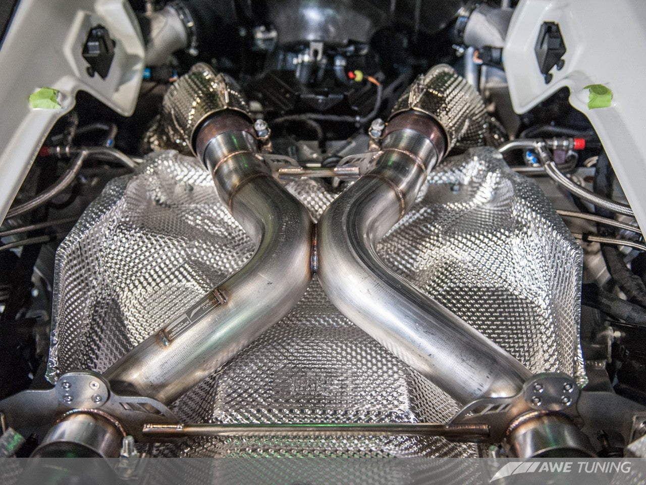 AWE Performance Exhaust for McLaren 650S - Black Tips