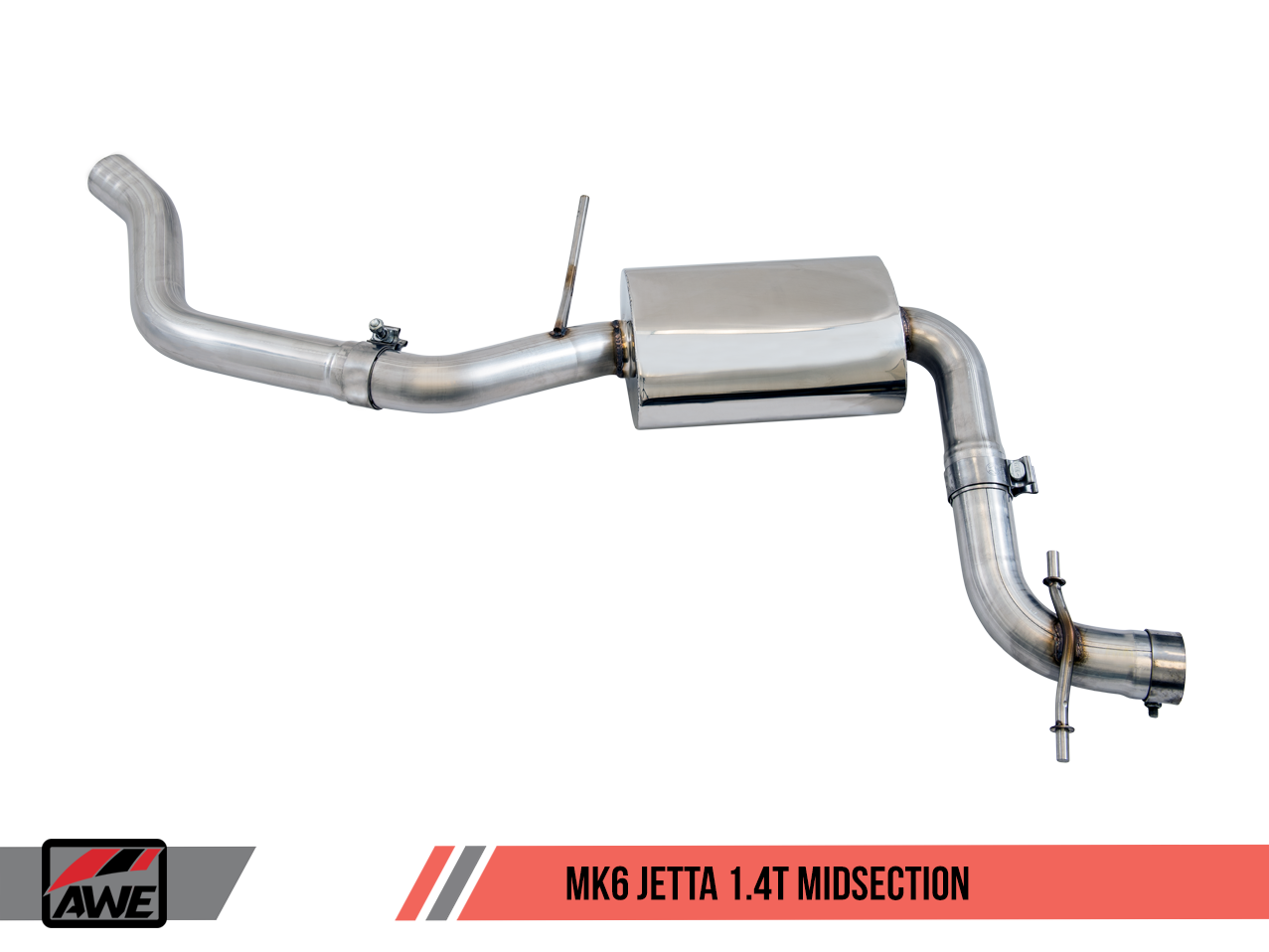 AWE Touring Edition Exhaust for MK6 Jetta 1.4T - Diamond Black Tips