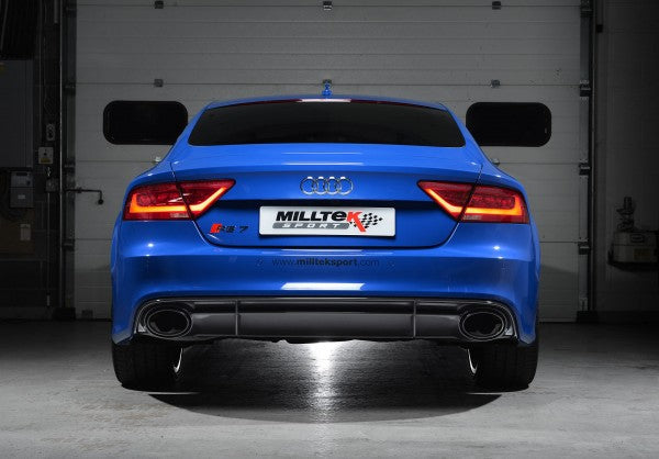 Milltek Road+ Full Exhaust System without Cats - Uses OE Tips - RS6 / RS7