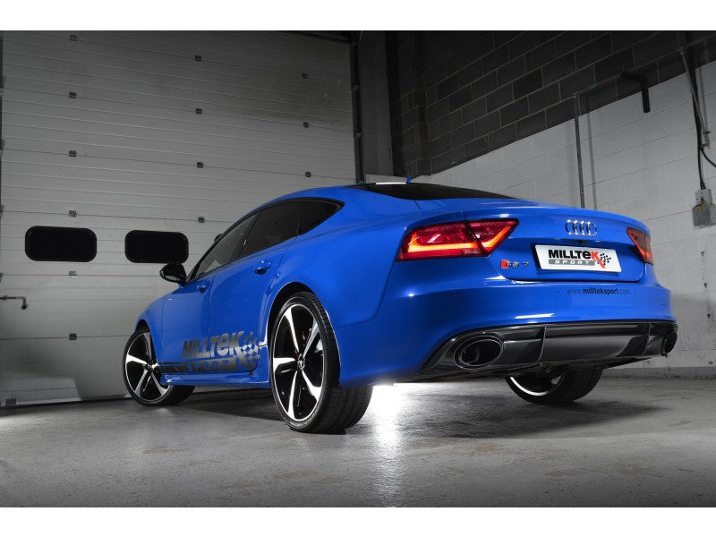 Milltek Non Resonated Full Exhaust System without Cats - Uses OE Tips - RS6 / RS7