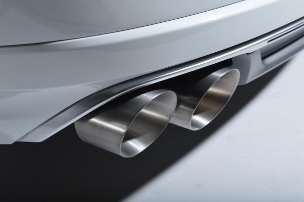 Milltek Resonated Cat Back Exhaust With Quad Round Titanium Tips  - Audi S3 2.0 TFSI Quattro Sedan 8V